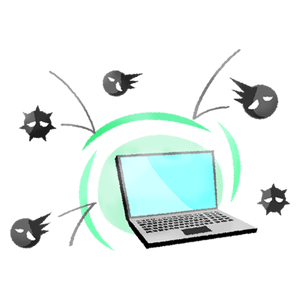 Laptop protected from viruses