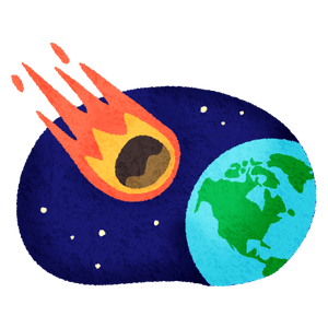 Meteor and earth