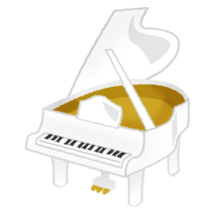White piano