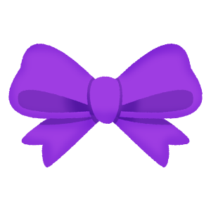 紫色のリボン