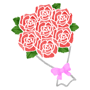 薔薇（バラ）の花束