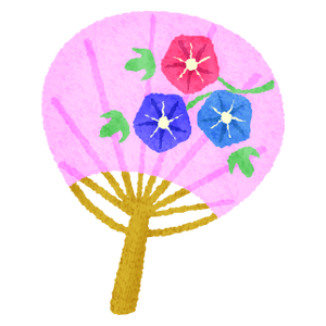 Uchiwa / Round fan (pink)