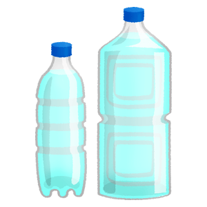 Agua en botellas de plástico