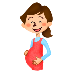 笑顔の妊婦さん