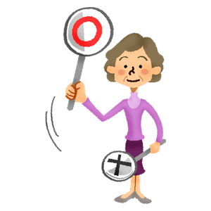 Mujer mayor sosteniendo letrero de signo 