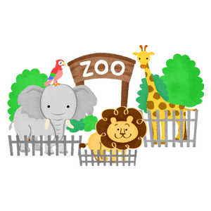 動物園 02の無料イラスト フリーイラスト素材集 ジャパクリップ